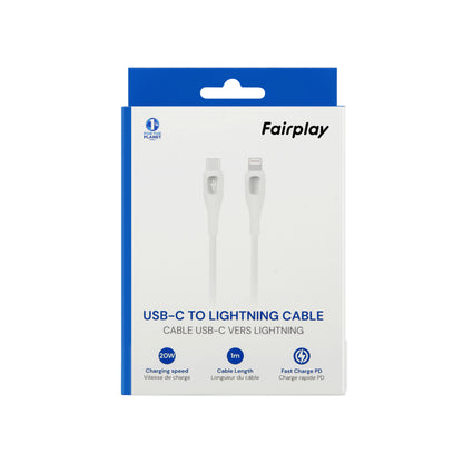 Cable chargeur rapide 1m/2m usb-c vers Lightning