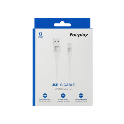 Cable de chargeur usb-a vers usb-c 15 w