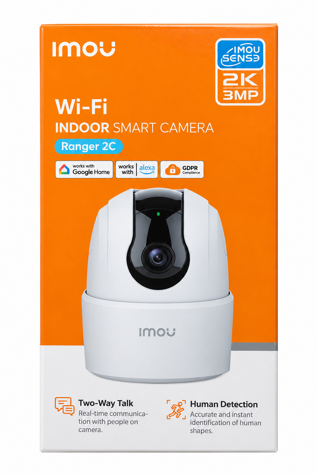 Caméra de surveillance Wi-Fi IMOU Ranger 2C – 2K 3MP