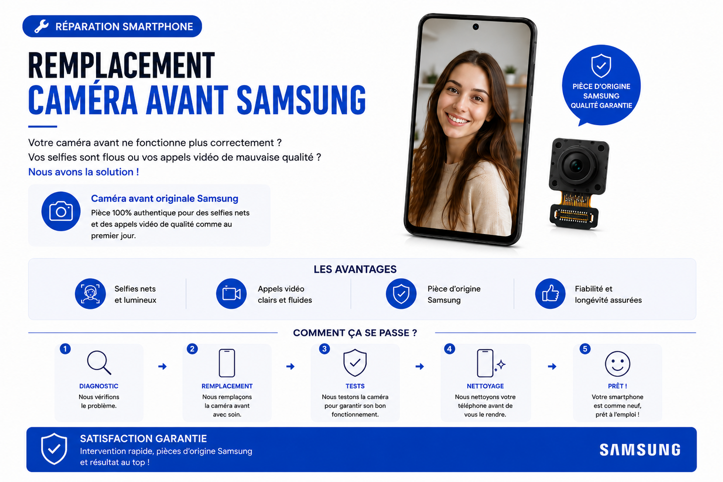 Réparation Samsung A70 (A705F)
