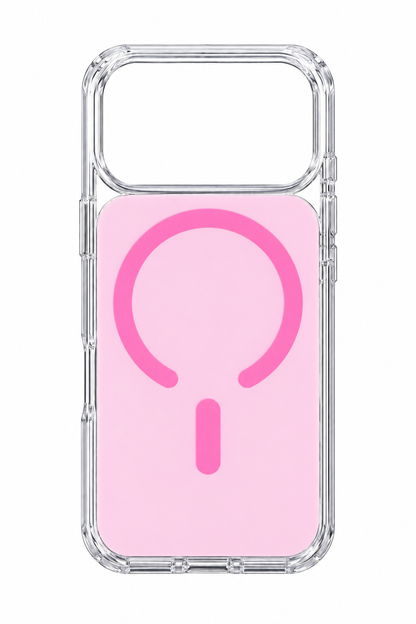 Coque MagSafe fond rose